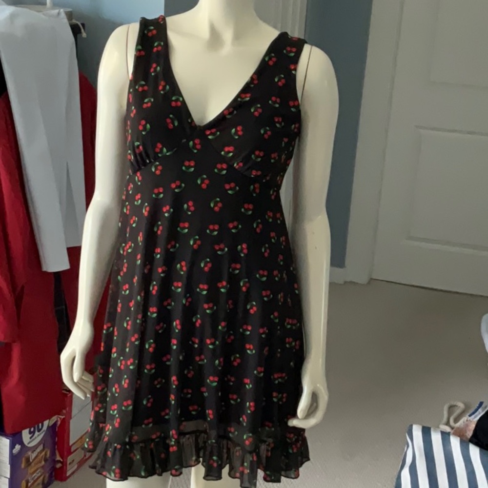 NWOT cherry print dress